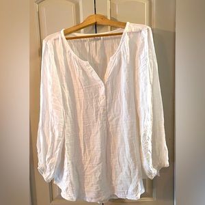 NWT Old Navy Oversized Crinkled White Tunic - Size XL